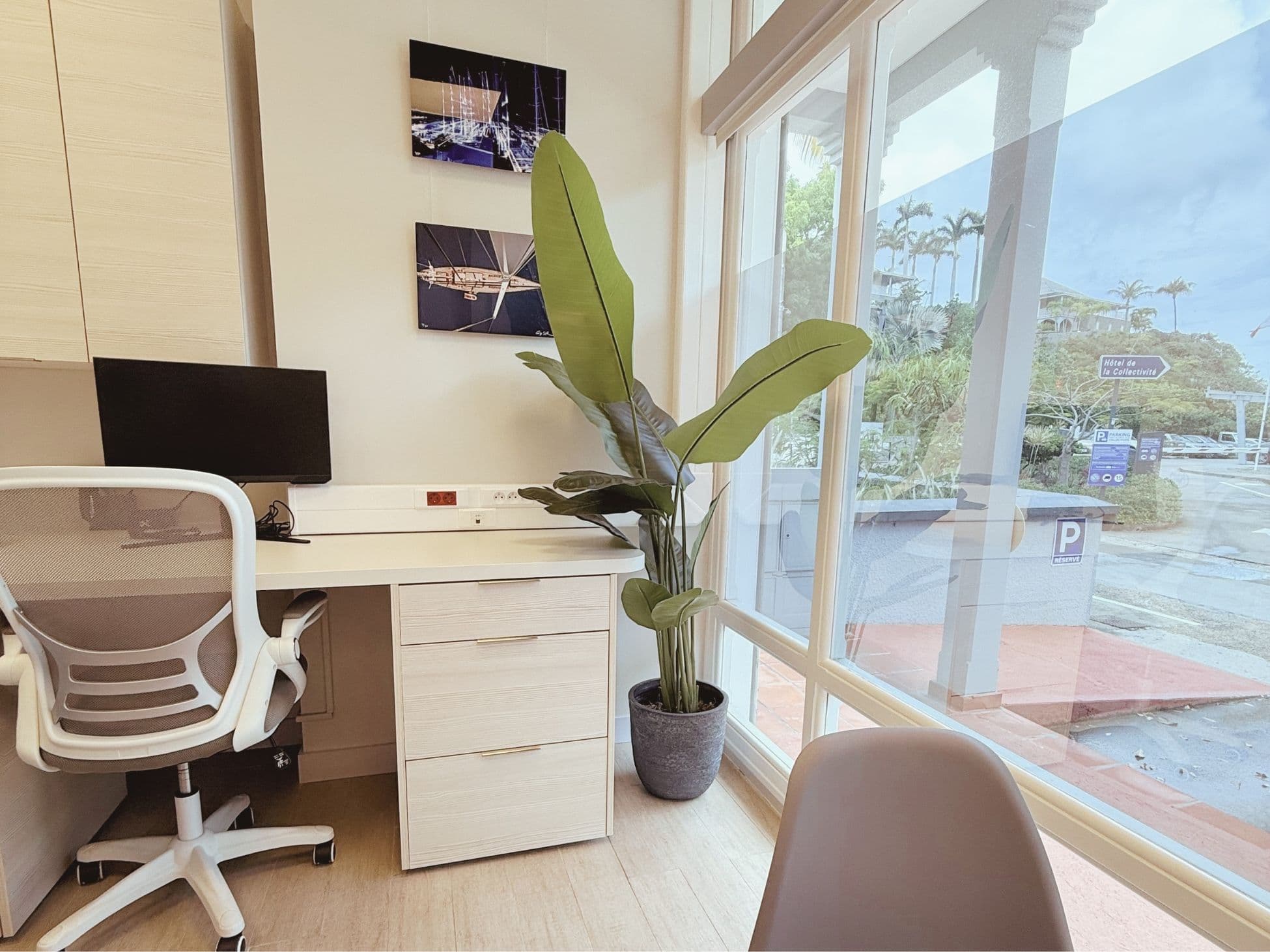 Bureau privé avec vue